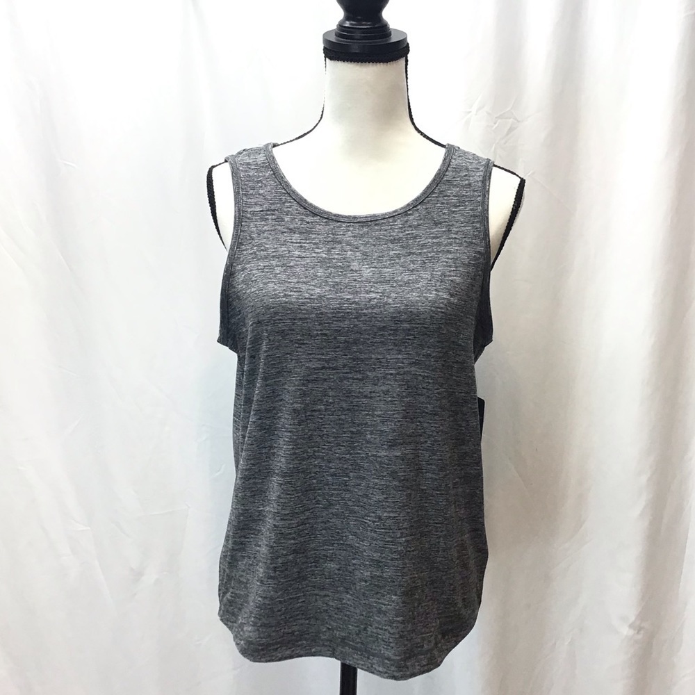 Activ8 Womens Black Scrunch Back Athletic Work-Out Tank Top Size Medium - Picture 4 of 9